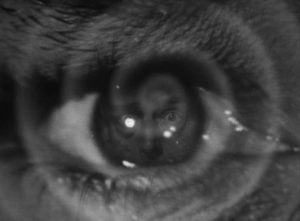 The power of Alex Gregor (Lon Chaney)'s mind is deadly in Harold Young's The Frozen Ghost (1945)