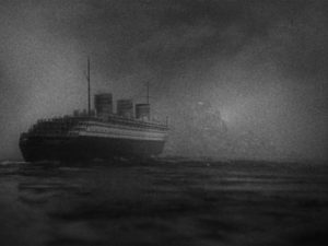 Life-altering fate looms ahead of Bruce Vail (Colin Clive)'s liner the Princess Irene in Frank Borzage’s History is Made at Night (1937)