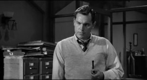 Frank Skeffington (Spencer Tracy)’s admiring nephew Adam Caulfield (Jeffrey Hunter) is occasionally troubled by what he sees in John Ford's The Last Hurrah (1958)