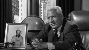 Frank Skeffington (Spencer Tracy) practices politics with paternalistic indulgence in John Ford's The Last Hurrah (1958)
