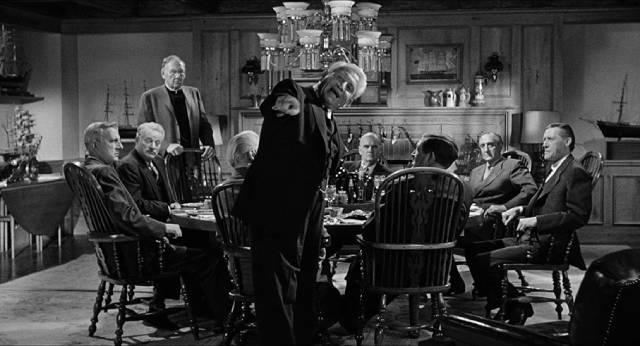 Frank Skeffington (Spencer Tracy) confronts the patriarchs in their exclusive lair in John Ford's The Last Hurrah (1958)