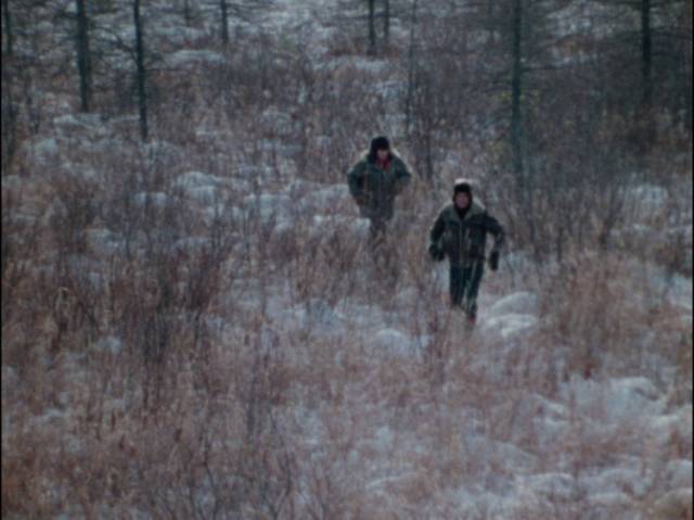 Northern winter landscapes lend a melancholy tone to Bill Rebane's Invasion from Inner Earth (1974)