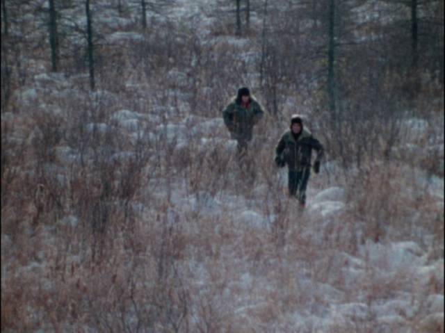 Northern winter landscapes lend a melancholy tone to Bill Rebane's Invasion from Inner Earth (1974)