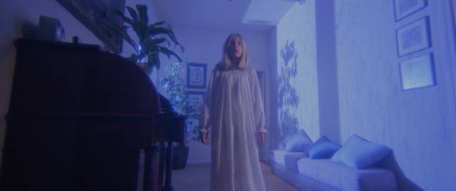 Young Susie Hacker (Brigitta Boccoli) is possessed by an ancient Egyptian spirit in Lucio Fulci's Manhattan Baby (1982)