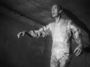 The monstrous astronaut disappears into Chicago's sewers in Bill Rebane and Herschell Gordon Lewis’s Monster a Go-Go (1965)