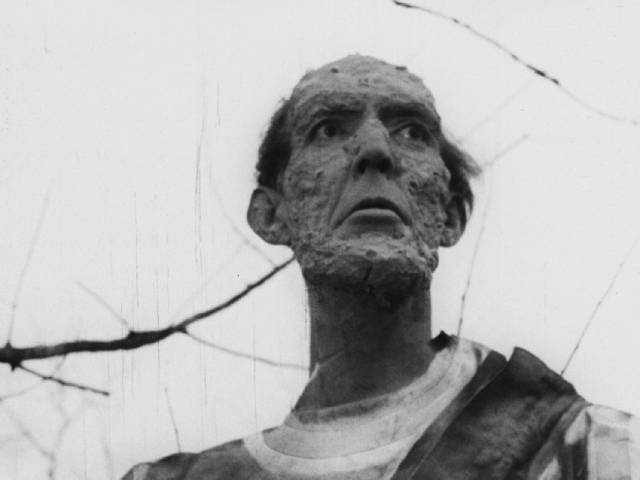 7’6” Henry Hite stalks the land as a mutated astronaut in Bill Rebane and Herschell Gordon Lewis’s Monster a Go-Go (1965)