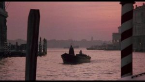 Professor Paris Catalano (Christopher Plummer) arrives in search of a vampire in Augusto Caminito’s Nosferatu in Venice (1988)