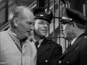 Prisoner Malloby (Millard Mitchell) finally gets his chance for revenge in Henry Levin's Convicted (1950)