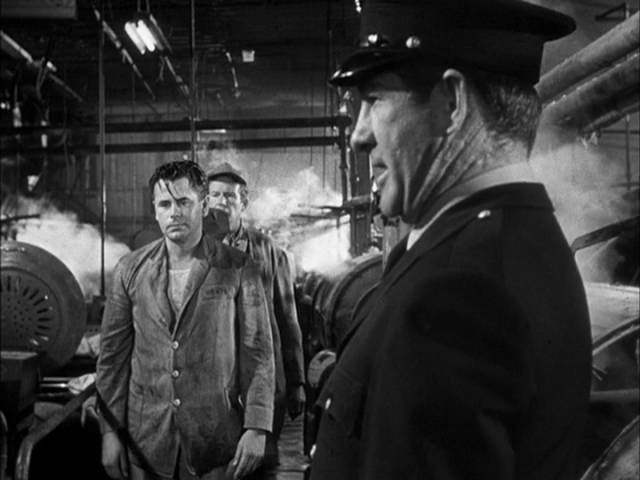 Oppressed by authority, Joe Hufford (Glenn Ford) has no choice but to side with his fellow prisoners in Henry Levin's Convicted (1950)