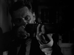 Self-knowledge prevents Al Walker (William Holden) from pulling the trigger in Rudolph Maté’s The Dark Past (1948)