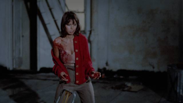 Billie (Karen Mani) takes on the whole gang when the police refuse to help in Victor Ordonez et al.’s Alley Cat (1984)