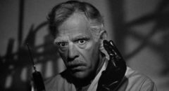 Dr. John Garth (Boris Karloff) is distracted by a murderer's impulses in Nick Grinde's Before I Hang (1940)