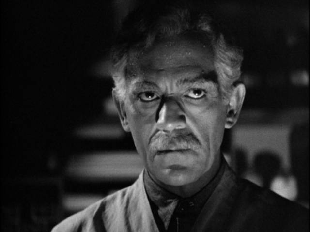 Dr. Garth (Boris Karloff) is inadvertently possessed by a murderer's impulses in Nick Grinde’s Before I Hang (1940)