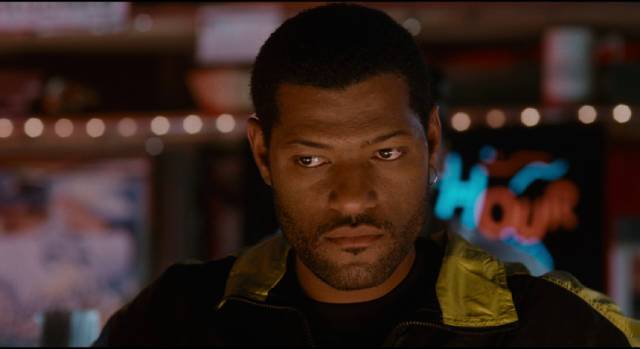 Laurence Fishburne as conflicted cop Russell Stevens Jr. in Bill Duke's Deep Cover (1992)