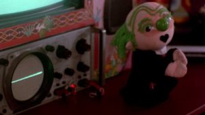Puppet AI George is embroiled in unethical experiments in Henri Sala's Nightmare Weekend (1985)