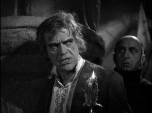 Evil brother Gregor (Boris Karloff) schemes to escape the consequences of his crimes in Roy William Neill's The Black Room (1935)