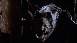 The monster is a manifestation of an ancient Native curse in Kevin S. Tenney's The Cellar (1989)