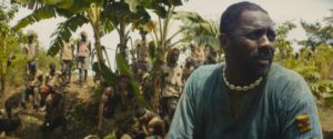The Commandant (Idris Elba) promises his followers that they will soon have power and wealth in Cary Joji Fukunaga’s Beasts of No Nation (2015)