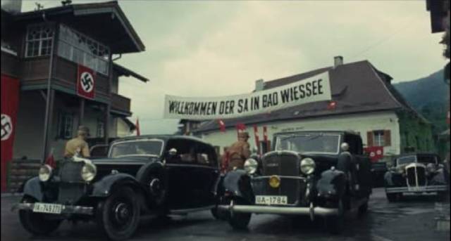 The SA arrive in Bad Wiessee for rest and relaxation in Luchino Visconti's The Damned (1969)