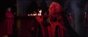 Strother Martin presides over Satanic rites in Bernard McEveety's The Brotherhood of Satan (1970)