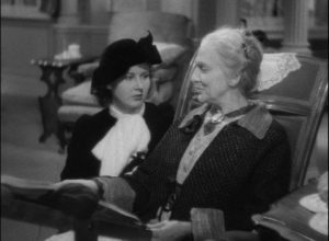 Lucy (Beulah Bondi) promises not to give away Rhoda (Barbara Read)'s secret in Leo McCarey's Make Way for Tomorrow (1937)