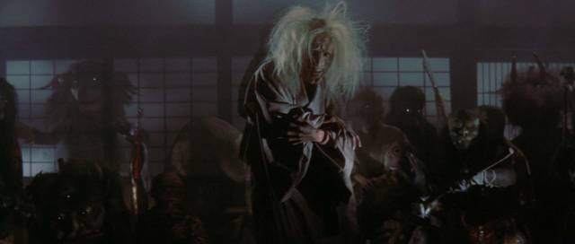 The Yokai arrive to exact revenge on the bad guys in Kimiyoshi Yasuda's 100 Monsters (1968)