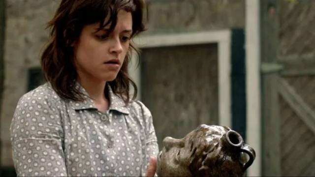 Ada (Lauren Ashley Carter) discovers her unwanted fate in Chad Crawford Kinkle's Jug Face (2013)