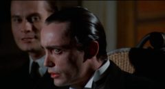 The Count (Udo Kier) is worried about his blood supply in Paul Morrissey's Blood for Dracula (1974)