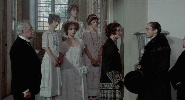 The Count (Udo Kier) meets the De Fiore family in Paul Morrissey's Blood for Dracula (1974)