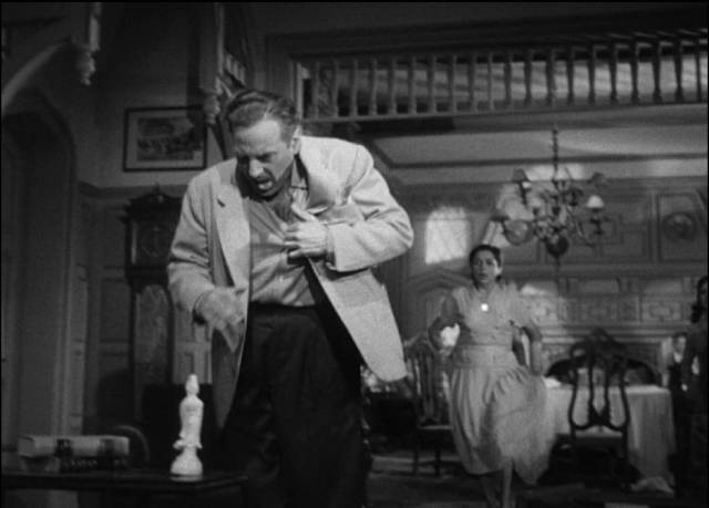 Many people have reason to poison Jorge Rattery (Guillermo Battaglia) in Román Viñoly Barreto’s The Beast Must Die (1952)