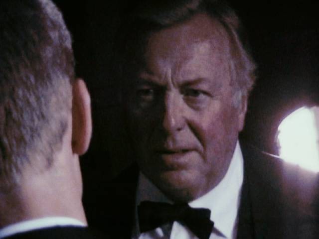 Helge (Henning Moritzen) confronts his son Christian (Ulrich Thomsen) in Thomas Vinterberg's Festen (The Celebration, 1998)