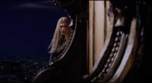 The Phantom (Julian Sands) lurks on Paris rooftops in Dario Argento's The Phantom of the Opera (1998)