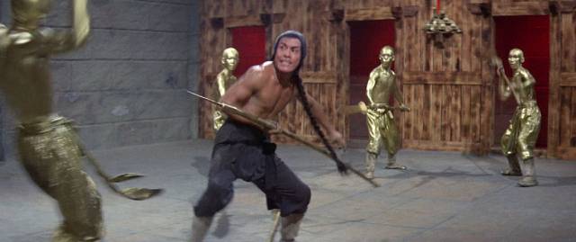 Prince Yong Zhen (Carter Wong) faces the test in Jospeh Kuo's Return of the 18 Bronzemen (1976)