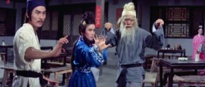The quintessential teahouse confrontation in Joseph Kuo's Shaolin Kids (1977)