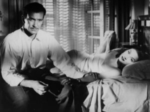 A romantic interlude can't ease Gaspar Carlos Cores)'s conscience in Fernando Ayala’s The Bitter Stems (1956)