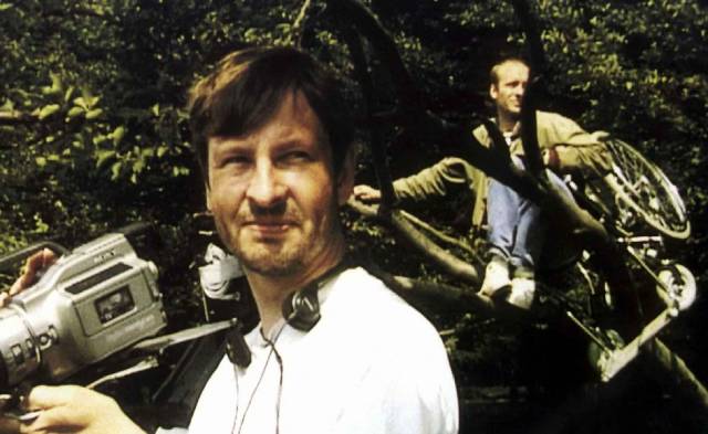 Lars Von Trier shoots his Dogme 95 feature The Idiots (1998)