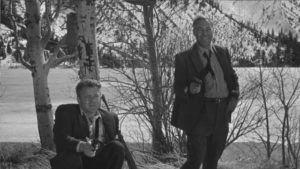 Brian Keith and Rudy Bond kill without a second thought in Jacques Tourneur's Nightfall (1956)