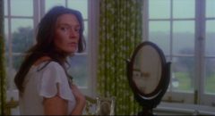 Diane (Sarah Douglas) is on edge the morning after a vicious beating from her husband in Gerry O'Hara's The Brute (1977)