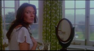 Diane (Sarah Douglas) is on edge the morning after a vicious beating from her husband in Gerry O'Hara's The Brute (1977)