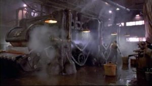 Industrial capitalism devours the lives of its workers in Tobe Hooper's The Mangler (1995)