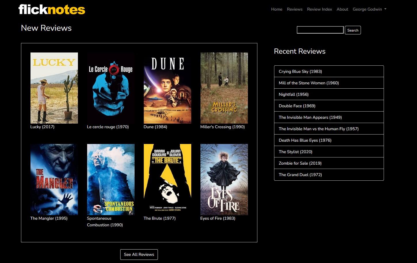 CageyFilms new sister site FlickNotes provides additional tools for exploring our content