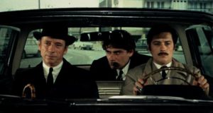 Corey (Alain Delon), Jansen (Yves Montand) and Vogel (Gian Maria Volontè) each bring different skills to the job in Jean-Pierre Melville's Le cercle rouge (1970)