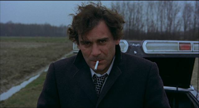 Gian Maria Volontè as fugitive Vogel in Jean-Pierre Melville's Le cercle rouge (1970)