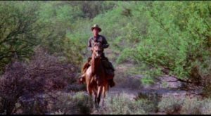 Farmboy Cass Bunning (Richard Lapp) plans on a bounty hunter career in Budd Boetticher's A Time for Dying (1969)