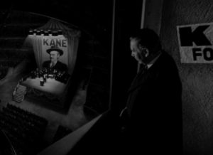 Charles Foster Kane (Orson Welles)'s opponent James Gettys (Ray Collins) understands the political game far better than the upstart newspaperman in Orson Welles' Citizen Kane (1941)