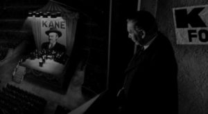 Charles Foster Kane (Orson Welles)'s opponent James Gettys (Ray Collins) understands the political game far better than the upstart newspaperman in Orson Welles' Citizen Kane (1941)