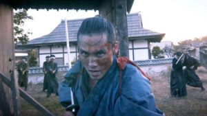 Musashi Miyamoto (Tak Sakaguchi) takes on hundreds of foes in Yuji Shimomura's Crazy Samurai Musashi (2020)