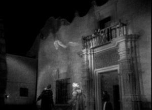 Ana Xiconténcatl (Adriana Lamar)'s spirit flies into the night after her suicide in Ramon Peon's La llorona (1933)