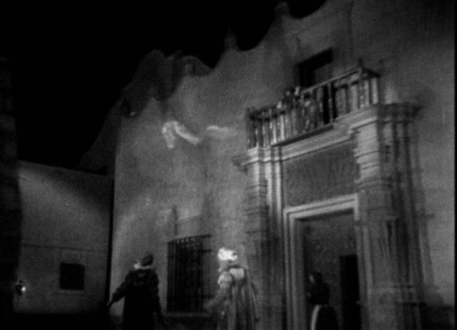 Ana Xiconténcatl (Adriana Lamar)'s spirit flies into the night after her suicide in Ramon Peon's La llorona (1933)