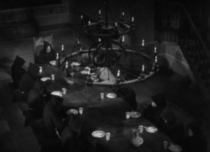 A strange dinner is served in the refectory in Fernando de Fuentes’ The Phantom of the Monastery (1934)
